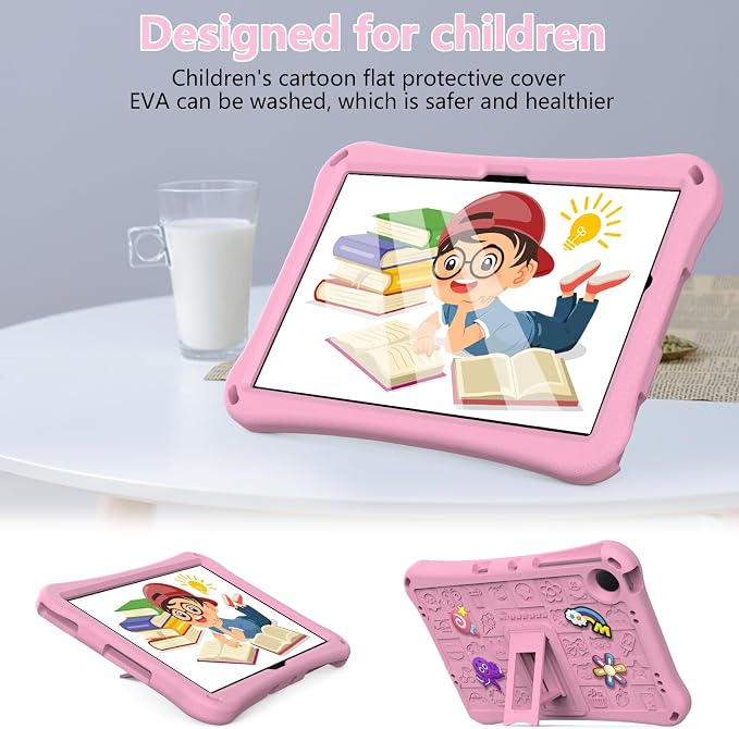 Case for iPad 10.2 Inch 2021/2020/2019/ iPad Pro 10.5 Inch/Air 3rd Gen (2019) Shoulder Strap Kickstand Children Friendly Anti-Scratch Shockproof Case Lightpurple