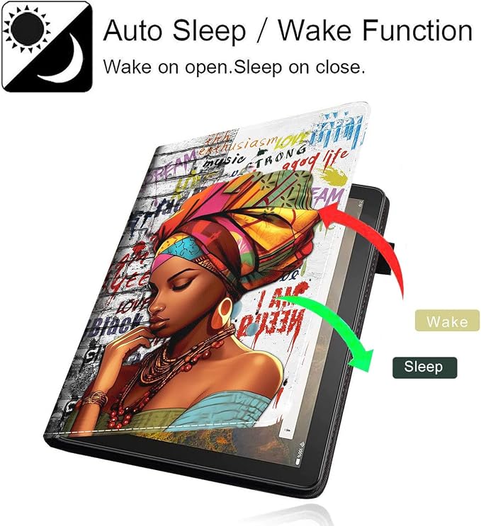 Case for All-New Kindle Fire HD 8 Tablet (12th/10th Generation 2020/2022 Release) &amp Fire HD 8 PlusPremium PU Leather Folio Stand Cover Case with Smart Auto Wake/Sleep Smoke Flag of Mexico Flag