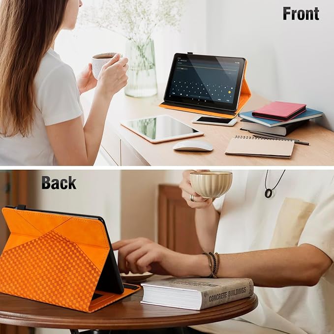 Case for FM 11 (13th Gen 2023) Multi-Angle Stand with Flexible Fixation Auto Wake/Sleep TPU Material (Brown)