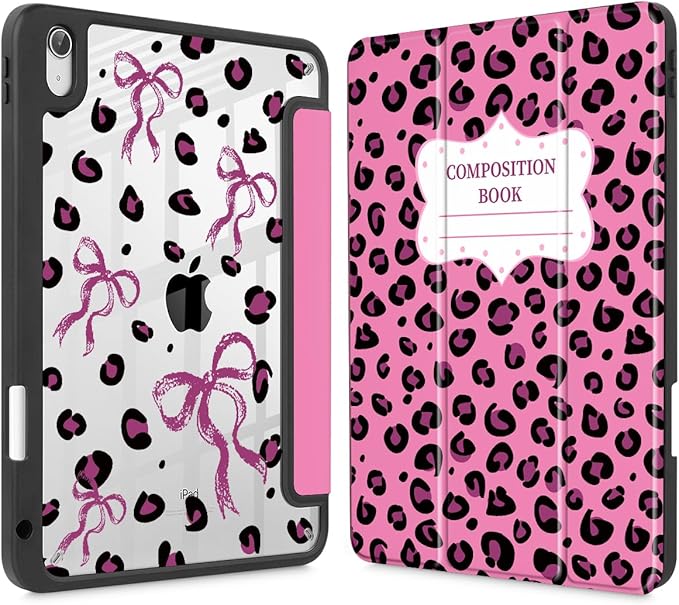 Mektron Case for 2026 iPad Air 11 inch M4 8th (M3 2025 7th /M2 2024 6th) Compatible with iPad Air 10.9 (2022 5th Gen /2020 4th Gen) Shockproof Clear Shell Blue Bows &amp Flowers