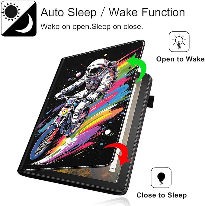 Case Cover for Amazon All-New Kindle Fire 7 Tablet (2022 Release-12th Generation) Latest Model 7 Slim Folding Stand Cover with Auto Wake/Sleep Dancing Skeleton in Mexican Costume
