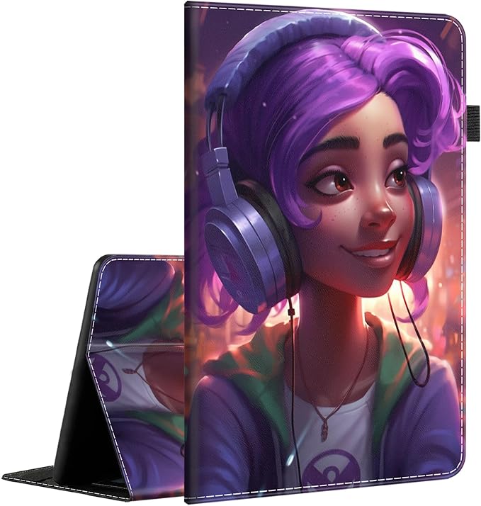 Case for All-New Amazon Fire HD 10 and 10 Plus Tablet (13th/11th Generation 2023/2021 Release) 10.1 - Slim Fit Standing Cover with Auto Sleep/Wake，Wolf