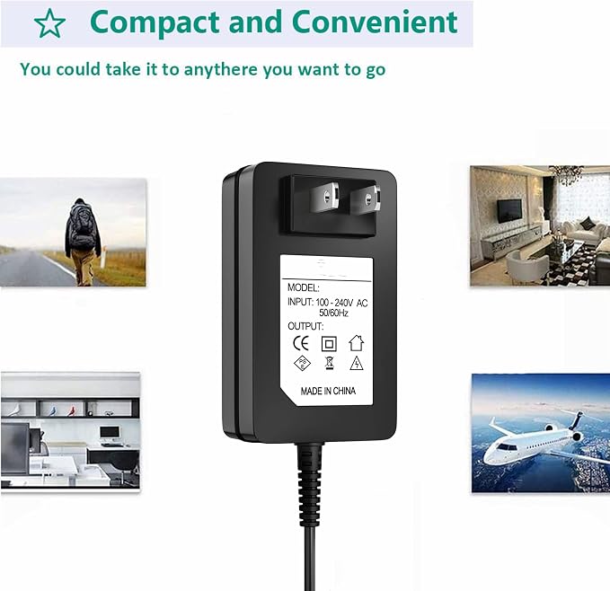 16.5V 2A Power Charger Compatible with Google Home Hands-Free Personal Assistant