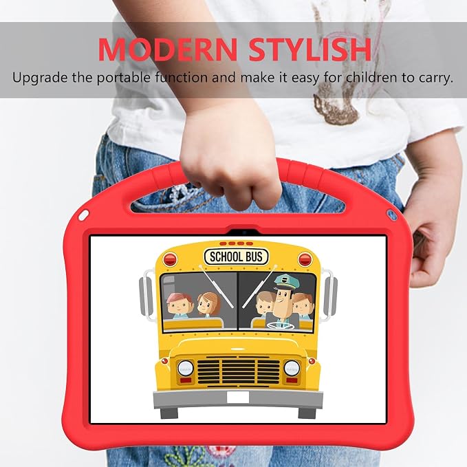 YRH for Moto Pad 2026 Case 11'' Kids EVA Shockproof Tablet Cover with Stand Handle Black