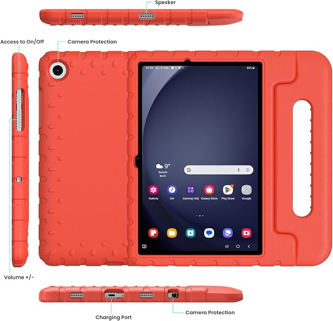 Kids Case for Samsung Galaxy Tab A11+/A9+ Plus 11 Inch 2025/2023 Tablet | Foldable handle highly durable odorless and easy to install suitable for children's learning and play.