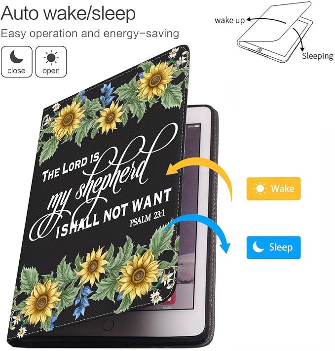 for iPad mini 1 2 3 4 5 Case Stay Positive Work Hard and Make It Happen Inspirational Quote Slim Lightweight PU Leather Stand Cover with Auto Wake/Sleep for iPad mini 5th/4th Gen 7.9 Inch