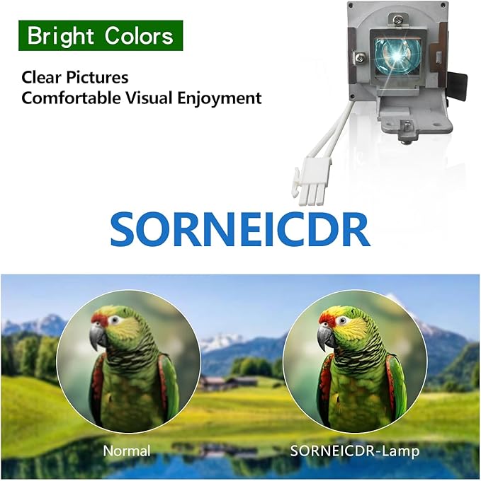 SORNEICDR 5J.J9R05.001 Replacement Projector Lamp Bulb Compatible with BENQ MS504 MS512H MS514H MS521P MS522P New Generation A+ Lampwick Lamp Bulb Replacement with Housing