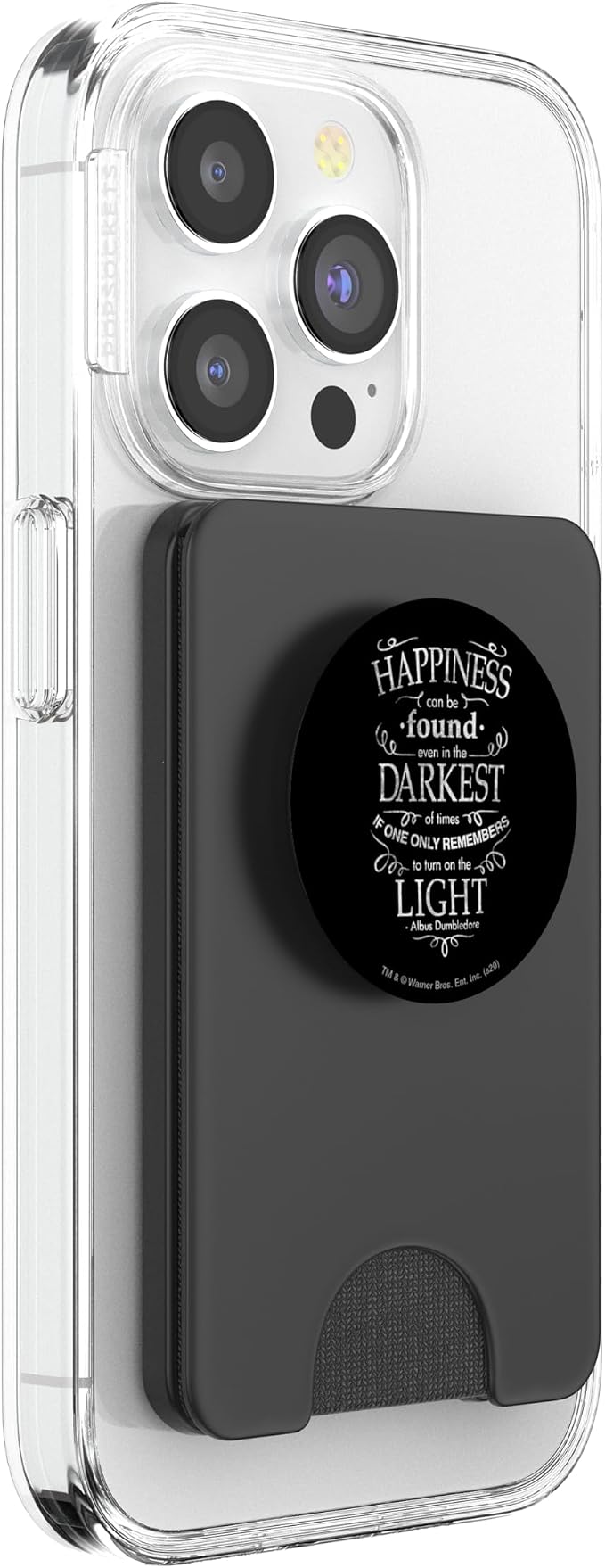 Harry Potter Happiness Quote PopSockets PopWallet for MagSafe