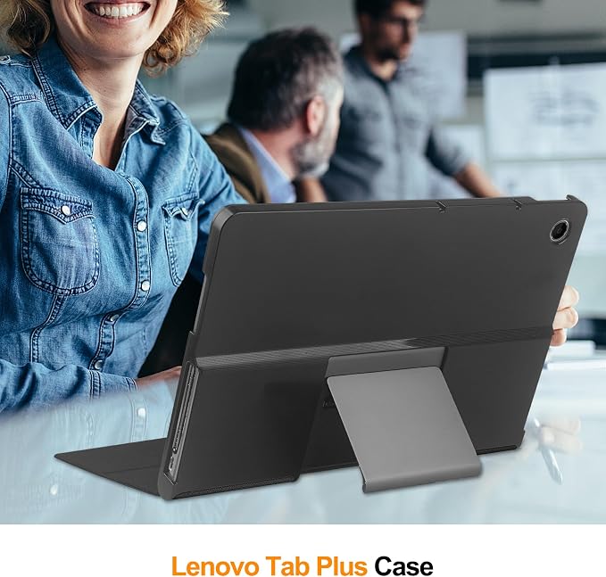 for Lenovo Tab Plus 2024 Casehigh qualit Hard Shell LightweightQuality PUScratch ResistantBlack for Tablet 11.5 inch-Black