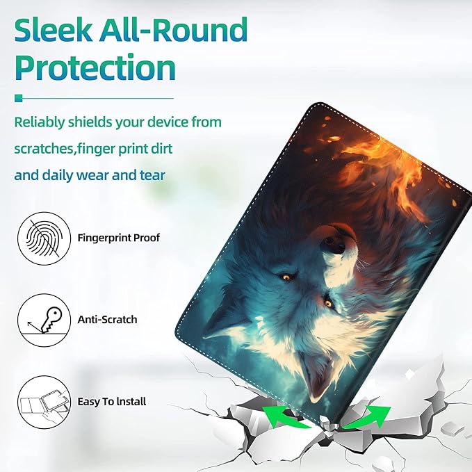 Case for iPad (A16) 11th Generation 11 Inch (2025) for iPad 10th Generation 10.9 Inch (2022) Slim Folding Stand Cover with Auto Wake/Sleep Watercolor Sea Turtle