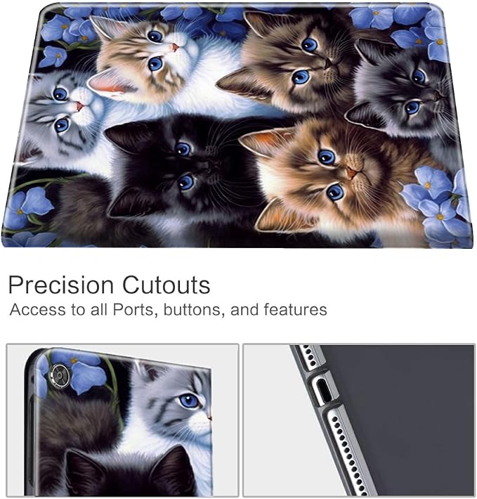 for 10.1 Amazon Fire HD 10 Tablet (13th Generation 2023 Release)PU Leather Multi-Angle Anti Slide Stand Cases with Auto Wake/SleepAnimals Dog Paws Galaxy