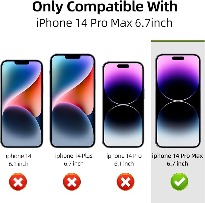 2 Pcs Dazzling Gradient Colorful Anti-Spy Tempered Glass Screen Protector Electroplated Anti-Blue LightHD Anti-scratch Privacy Protection (iPhone 14 Pro Max)