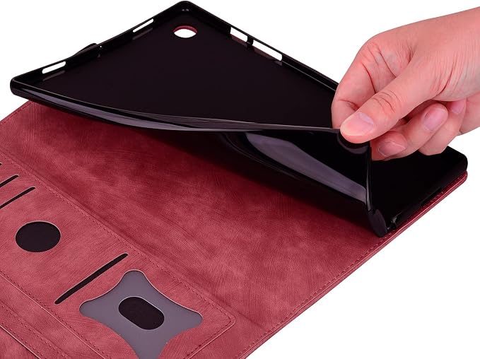 Case for Honor MagicPad 3 Pro 12.3 12.3 2026Multi-Angle Viewing PU Leather Folio Stand Cover with Pencil HolderShockproof Protective Case for Honor MagicPad 3 Pro 12.3 2026Rose Red