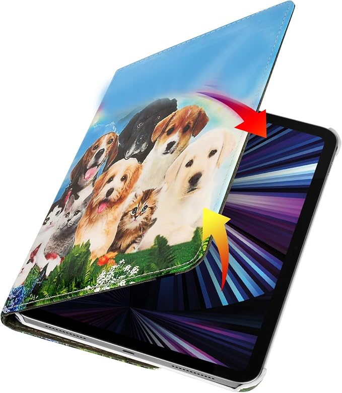 Case for ipad pro 12.9 inch 2nd &amp 1st Generation Old Model 2017/2015 MP6G2LL/A MQDA2LL/A MPLL2LL/A ML0F2LL/A ML3K2LL/A ML0N2LL/A ML0R2LL/A with Rotating Stand Auto Sleep/Wake (Blue)