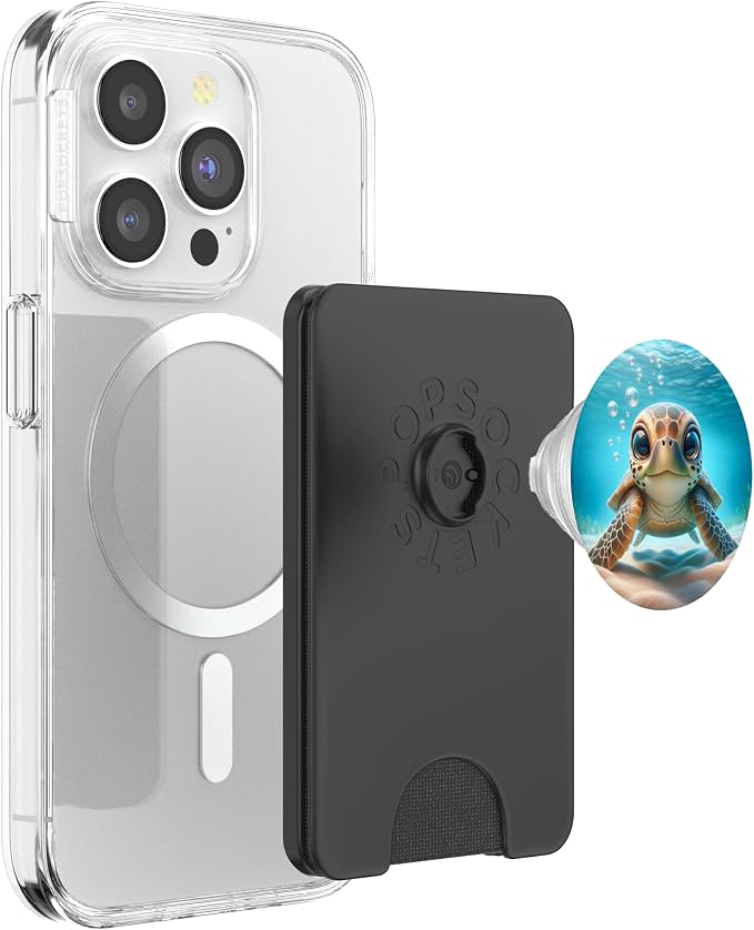 Adorable Cute Kawaii Sea Turtles in The Ocean PopSockets PopGrip for MagSafe