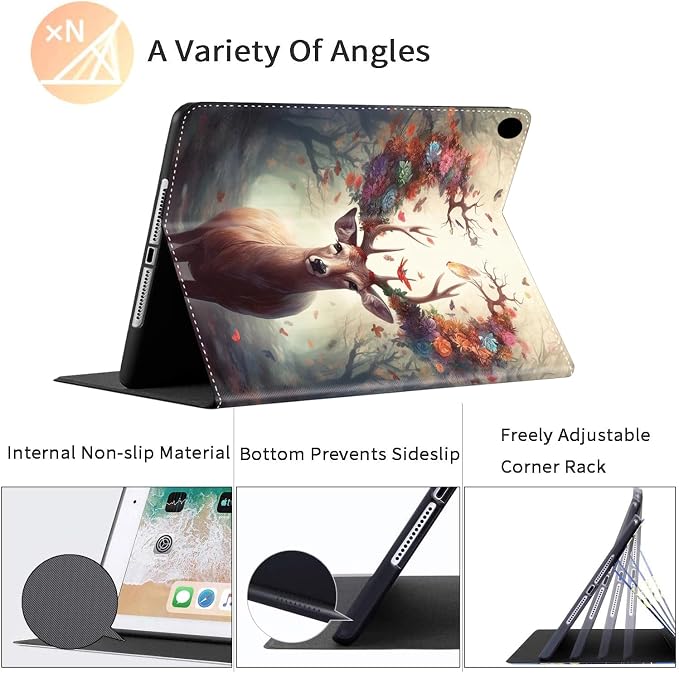 Case for iPad 11 inch (A16) 2025 for 10th Generation 10.9'' 2022 Durable Shockproof Protective Cover for iPad 11th/10 th Gen ，Blue Dragon