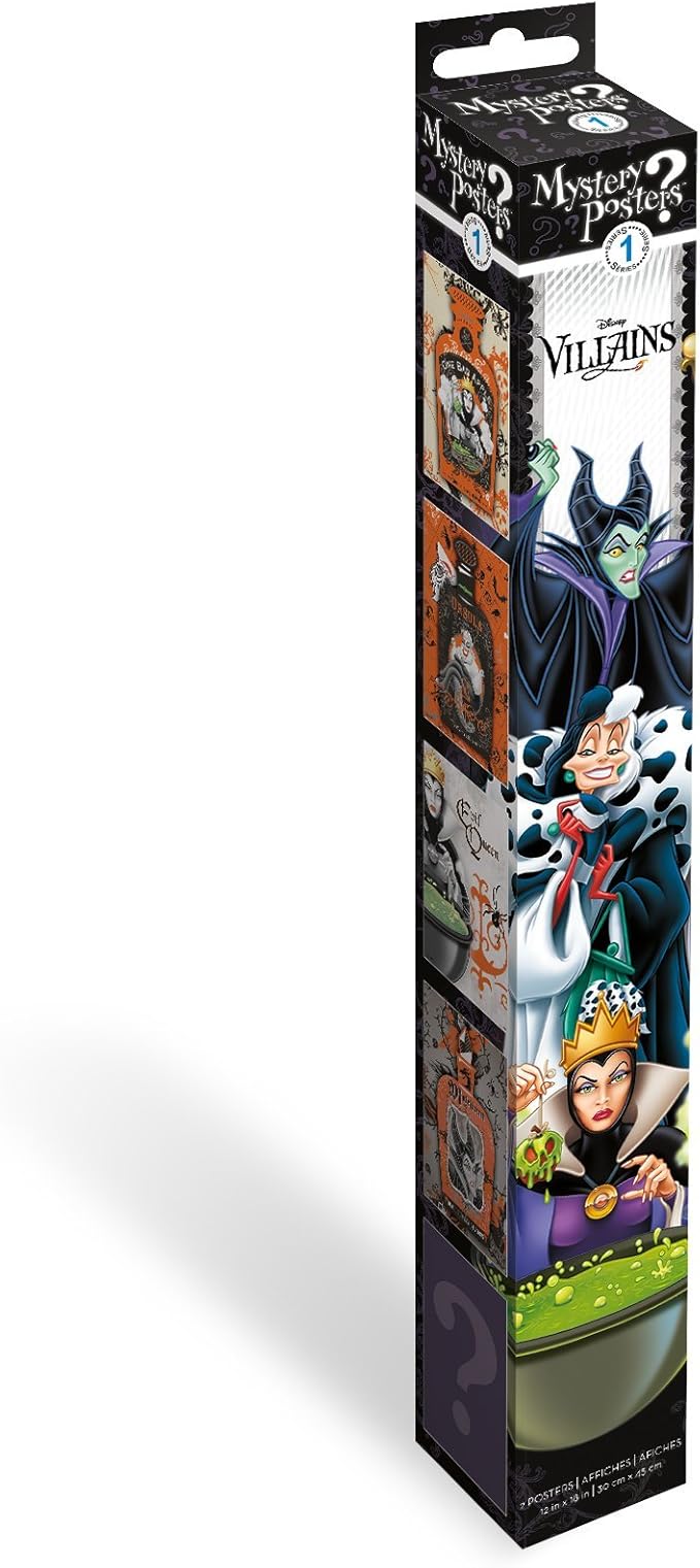Trends International MB12420 Mystery Disney Villains Wall Poster, 12.75'' x 1.5'', 1.5'' x 12.75'' x 1.5'', Multi-Colored