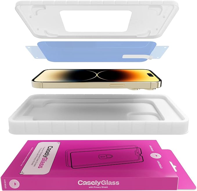 Casely Screen Protector for iPhone 17 Pro Max iPhone 16 Pro Max | Premium Tempered Glass Screen Protector