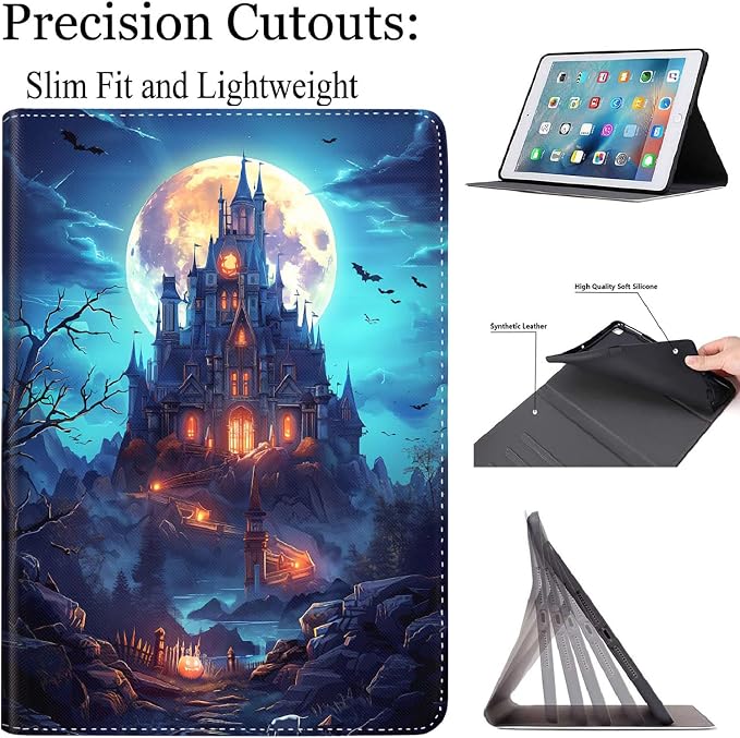Case for New iPad (A16) 11th Generation 11 Inch 2025for iPad 10th Generation 2022 10.9 Inch Multi-Angle Stand Smart Cover Shockproof with Auto Wake/Sleep ，Starry Sky