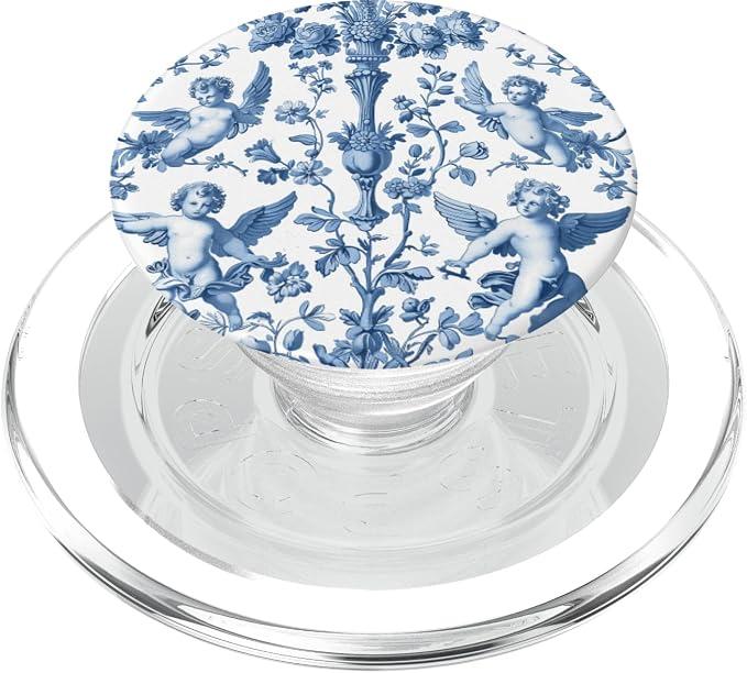 Toile de Jouy French Country Decorating Pattern PopSockets Adhesive PopGrip
