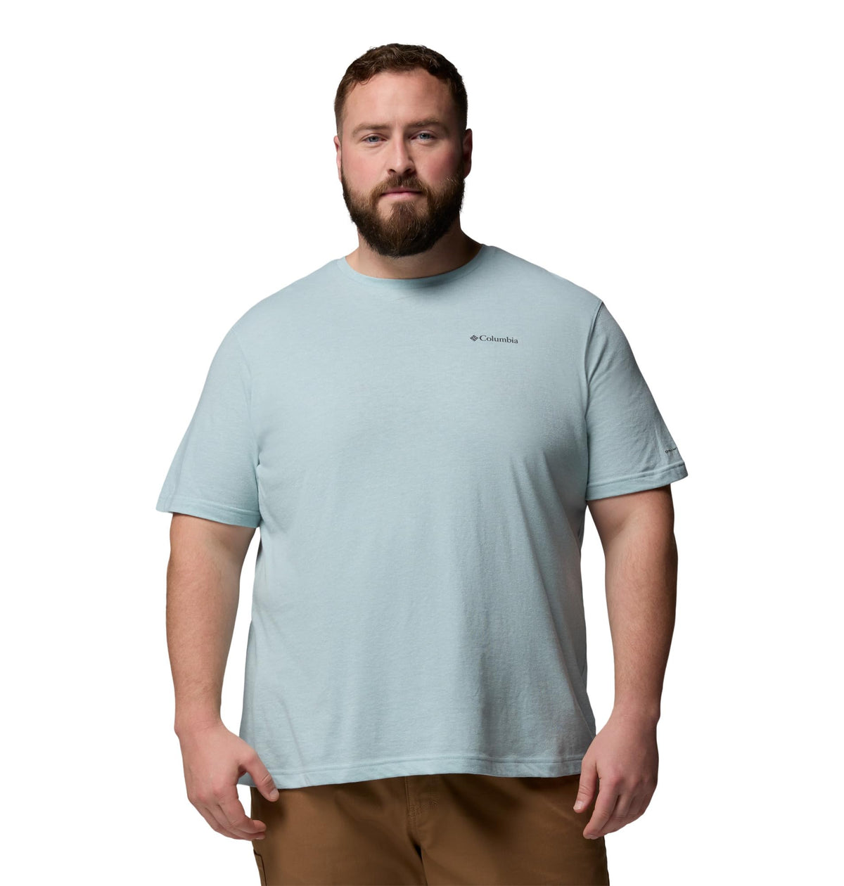 Columbia Men's Thistletown Hills Short Sleeve T-Shirt, Crushed Blue/Heather, X-Small