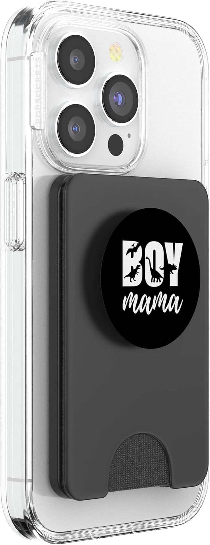 Boy Mama Saurus Mom Mommy Dinosaur Dino Trex Mother Women PopSockets Adhesive PopGrip