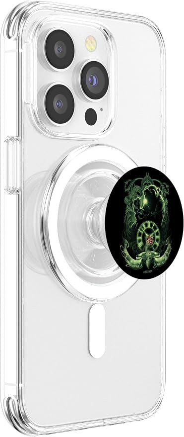 Disney Beauty and The Beast Green Hue Silhouette PopSockets Adhesive PopGrip