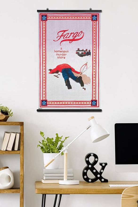 Fargo (1996) - One Sheet Wall Poster, 34L" x 22.4W", Premium Poster & Clip Bundle