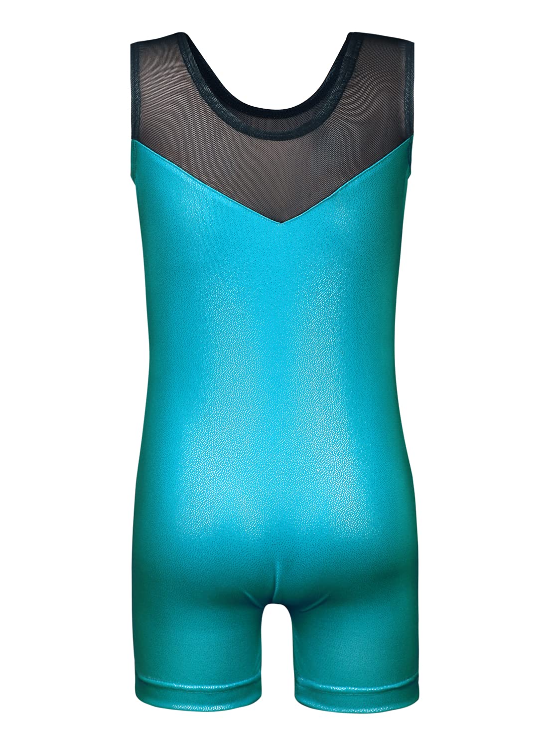 Leotards for Girls Gymnastics Kids Children Biketard Snowflake Ribbon Blue Purple Peacock Blue Sparkle