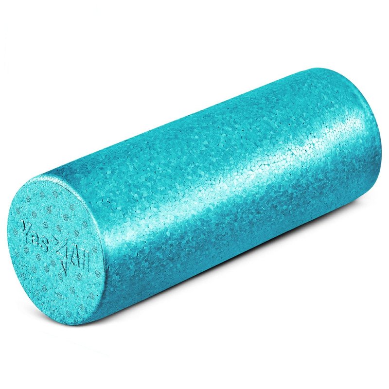 Yes4All High-Density EPP Round Back Roller Foam, Exercise Foam Roller for Yoga, & Pilates, Multiple Sizes and Colours, Turquoise - 18 inches