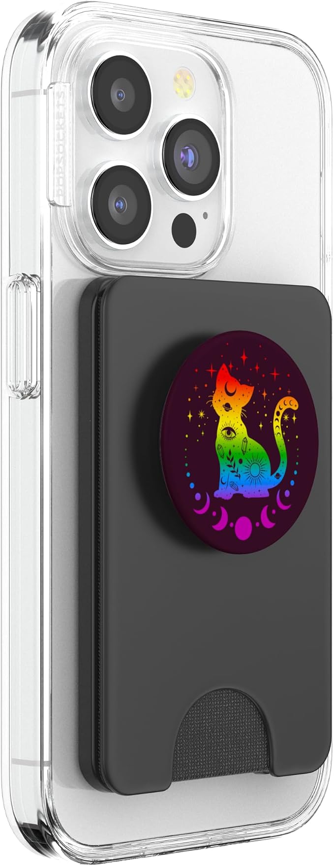 Rainbow Astrology Cat LGBT Gay Pride Flag PopSockets Adhesive PopGrip