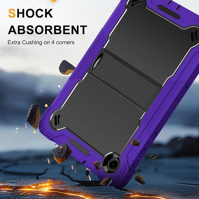Case for T-Mobile REVVL Tab 2 Android 15 Tablet 10.1 inchHeavy Duty Shockproof Protective Cover with KickstandKids Friendly4 Corners Thicken ShockproofBlack
