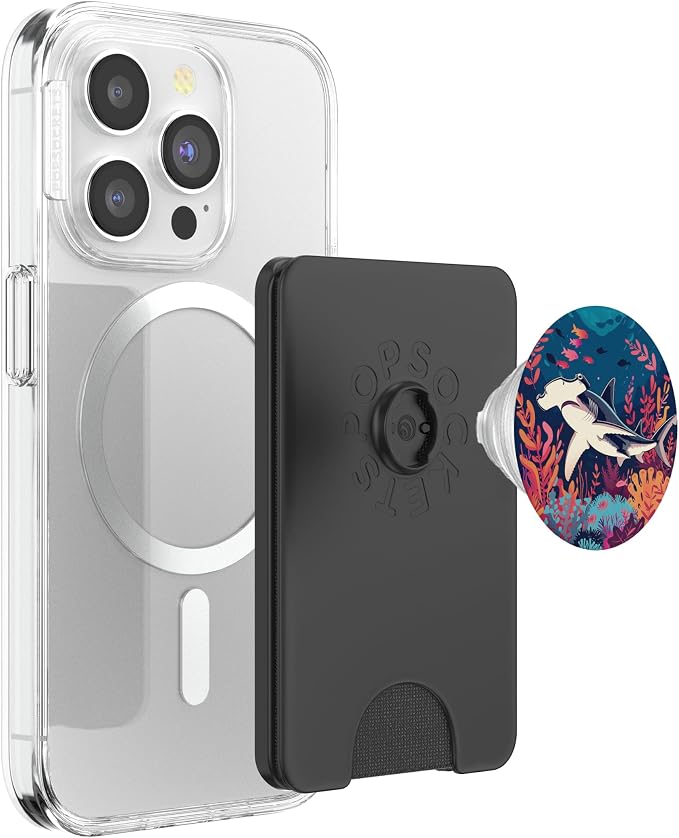 Hammerhead Shark Floral PopSockets Adhesive PopGrip