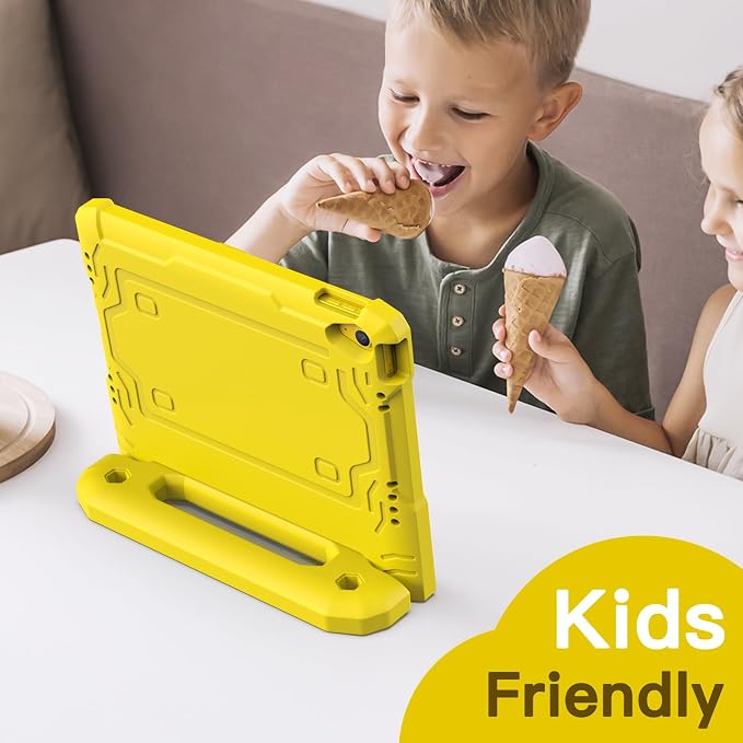 JETech Kids Case for iPad (A16) 11th/10th Gen Black | For 2025/2022 Model Built-in Screen Protector 360 Handle Stand Shockproof Kid-Friendly