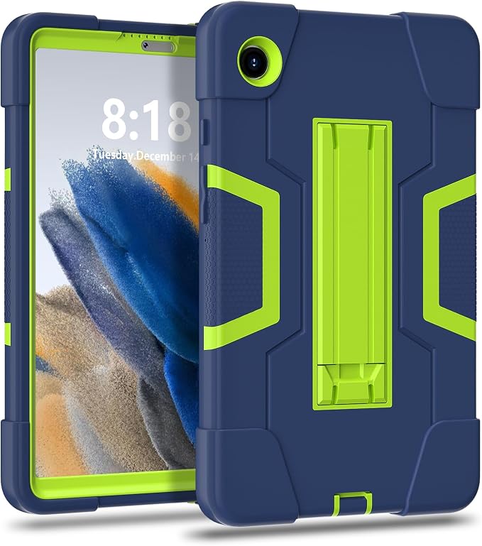 case for Galaxy Tab A9 8.7 2023 Case Hard PC Soft Silicone Kickstand Rugged Heavy Duty High Impact Protective Case for Samsung Galaxy Tab A9 8.7 Inch 2023 SM-X110 SM-X115 Black