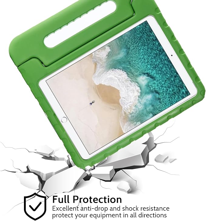 Dteck Kids Case for iPad 10.2 - Shockproof Rugged EVA Handle Stand Child Proof Case for iPad 9/8/7 Generation Black