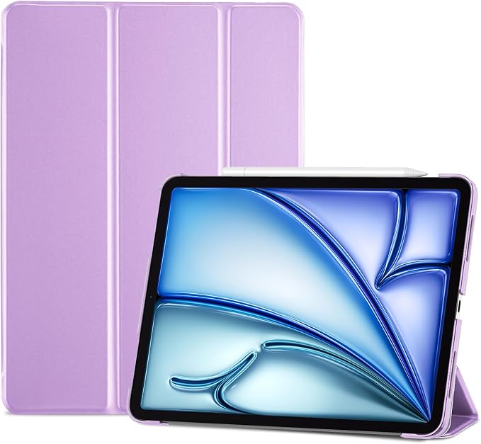 ProCase Smart Case for iPad Air 11-inch M4/M3/M2 &amp Air 10.9 5th/4th Gen | Hard Back Cover with Auto Sleep/Wake Slim Lightweight Case for iPad Air 11 2026/25/24 &amp 10.9 2022/2020-Aqua