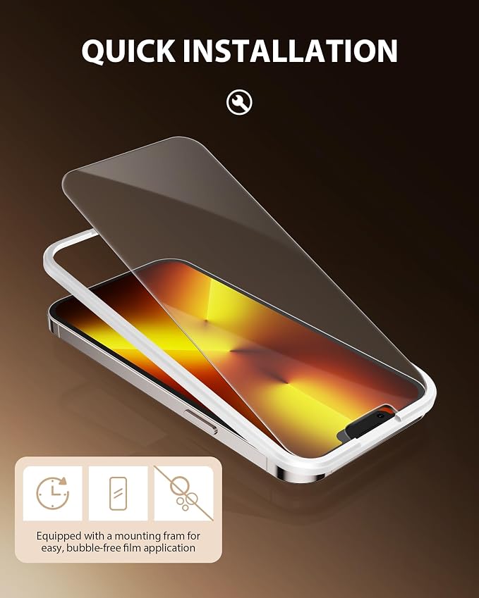 PDDKISS 2 Pack Screen Protector for iPhone 12/iPhone 12 Pro (2020) 6.1 inch Shatterproof Tempered Glass