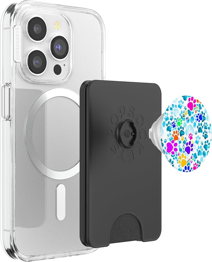 Print of Dog Paws PopSockets Adhesive PopGrip