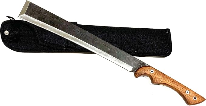 NLX 19.25" Machete Knife Japanese NATA Tool Style - 440 Stainless Steel Full Tang Blade - Multi-Function Outdoor Camping Tool with Sheath. for Collection, Gift and Camping Cutting Ropes - Branches