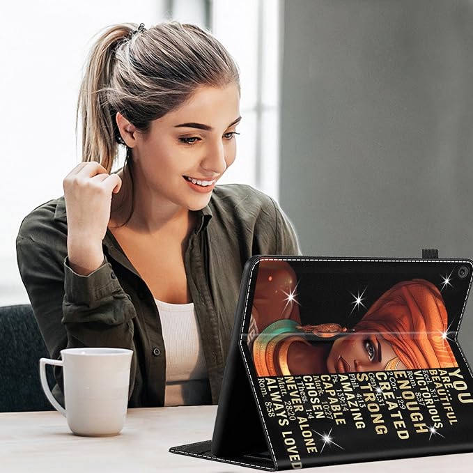 Case for All-New Kindle Fire HD 8 Tablet (12th/10th Generation 2020/2022 Release) &amp Fire HD 8 PlusPremium PU Leather Folio Stand Cover Case with Smart Auto Wake/Sleep Smoke Flag of Mexico Flag