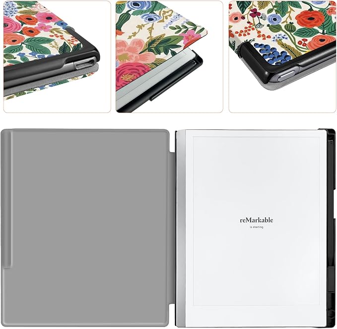 Case for Remarkable 2 Paper Tablet 10.3 2020 ReleasedLightweight and Hard Back Shell Protective Book Folio Cover with Built-in Pen HolderComes with Remarkable 2 Pen Tips.