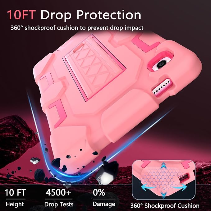 Case for Samsung Galaxy Tab A11+/A11 Plus 11” 2026 Samsung Galaxy Tab A9+/A9 Plus 11” 2024 Model Heavy Duty Shockproof Hard High Impact Protective Case Black