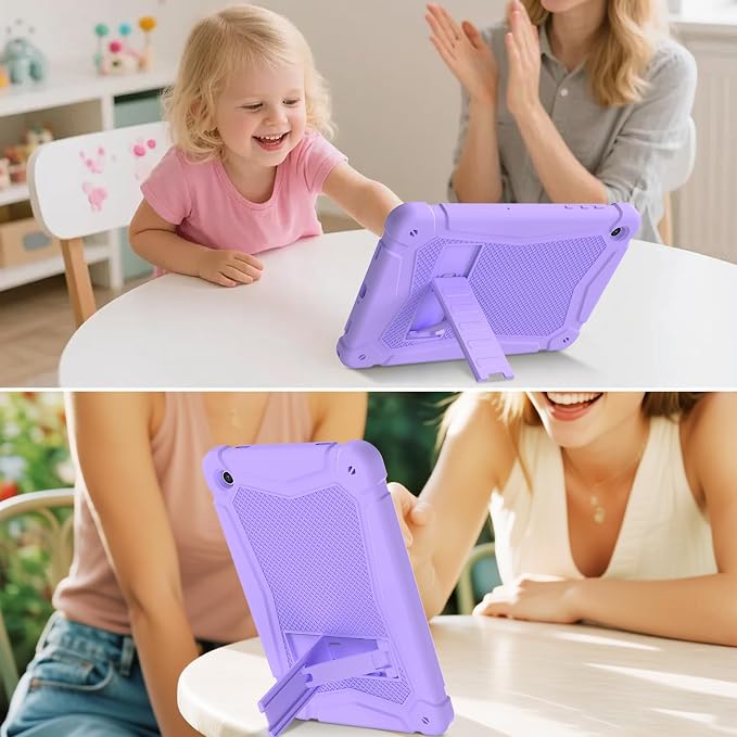 Shockproof Case for Samsung Galaxy Tab A11 Plus 11 inch 2026 with Built-in Kickstand 3 Layers Heavy Duty Protection Cover for Tab A9+ 10.9 2023 Blush Pink
