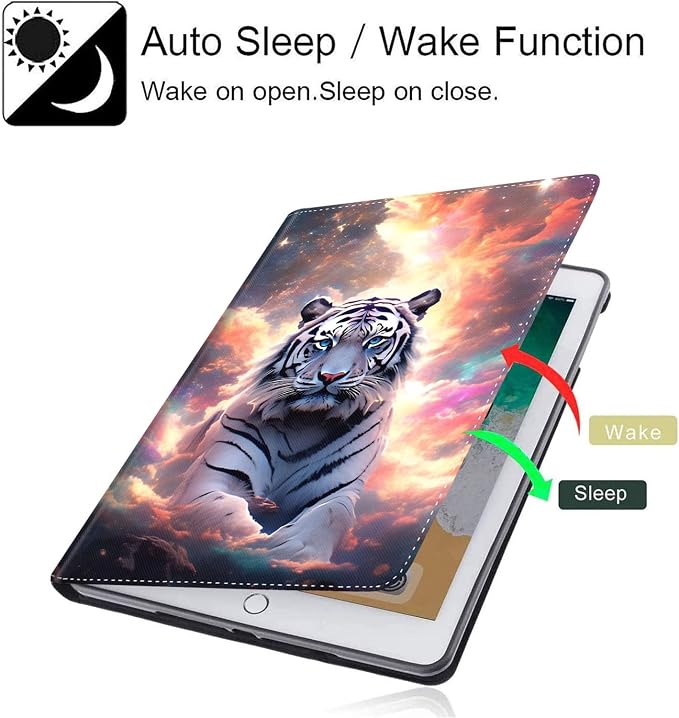 Case for New iPad (A16) 11th Generation 11 Inch 2025for iPad 10th Generation 2022 10.9 Inch Multi-Angle Stand Smart Cover Shockproof with Auto Wake/Sleep Baby Dragon