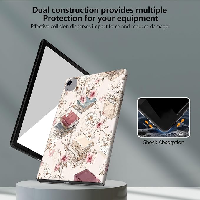 for iPad Air 13 Inch Case (M3/M2-2025/2024 Release) Slim iPad 13 Protective Case with Stand Hard Back Shell for iPad Air 13 Auto Wake/Sleep 1776 American Flag with Bullets
