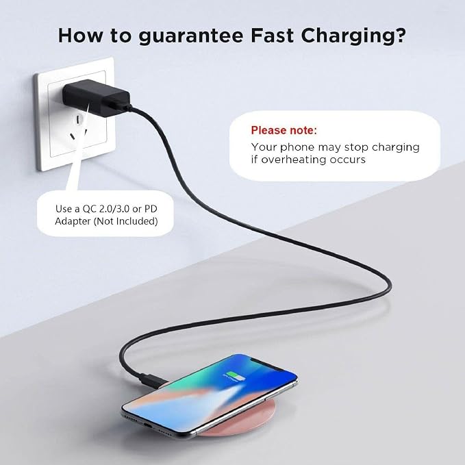 15W Wireless Charger Fast Pink Compatible with Boost Mobile Celero 5G Plus (ONLY for 2024) Charging Pad Slim Quick Charge