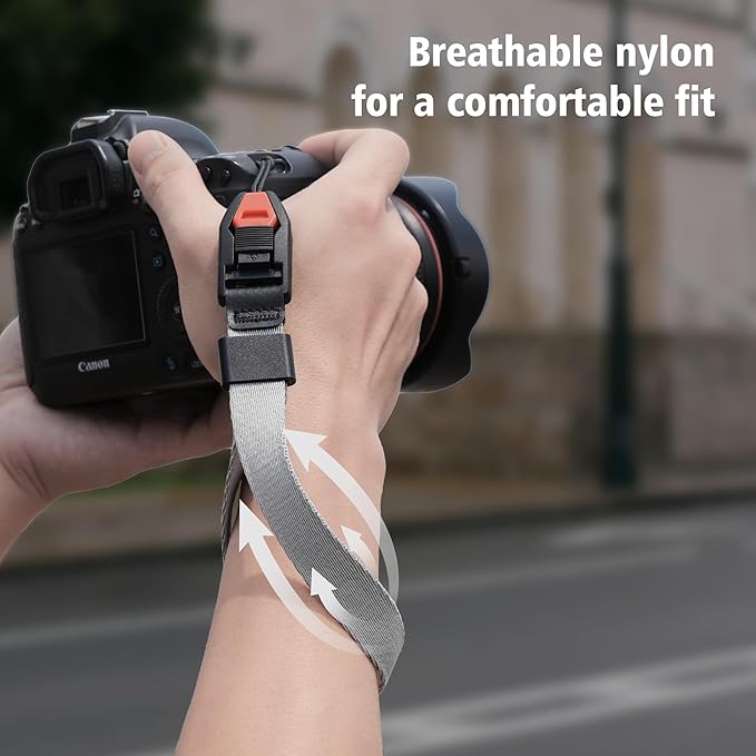 Manbily Camera Wrist Strap, Quick Release Camera Hand Strap for Photographers DSLR Mirrorless Digital Cameras