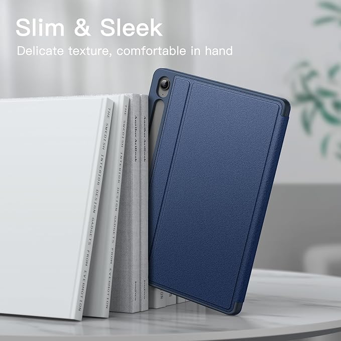 JETech Folio Case Cover for Samsung Galaxy Tab S10 FE Plus 13.1 Black | Multi-Angle Stand Cover S Pen Holder Slim Protective Cover Auto Wake/Sleep