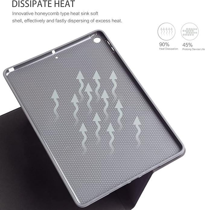 Case for iPad (A16) 11th Generation 11 Inch (2025) iPad 10th Generation 10.9 Inch (2022)，Slim Fit Foldable Standing Cover Case with Auto Sleep/Wake ，Moth Moon